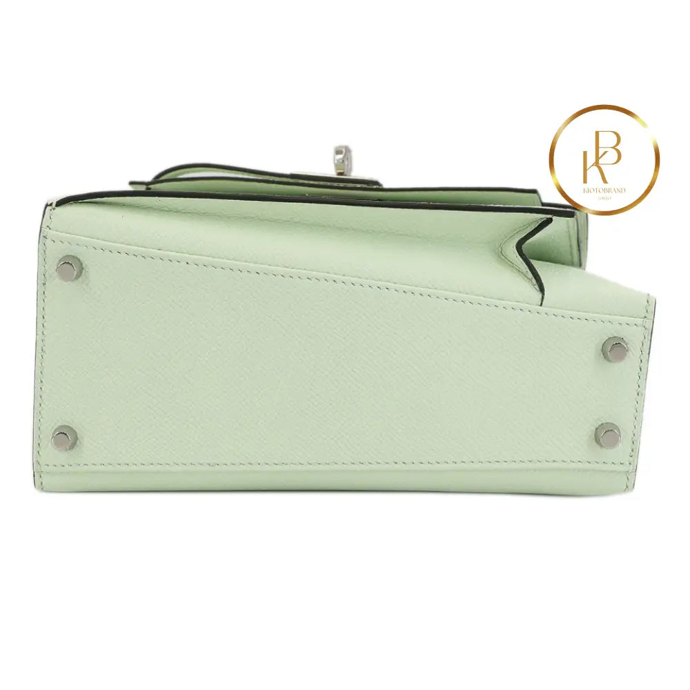 Kelly En Desordre Vert Fizz Epsom Handbags