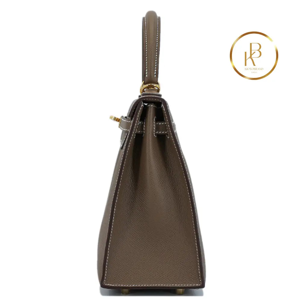 Kelly 25 Sellier Etoupe Epsom Handbags