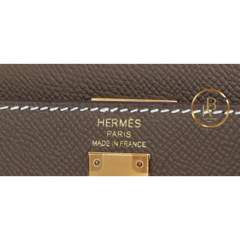 Kelly 25 Sellier Etoupe Epsom Handbags