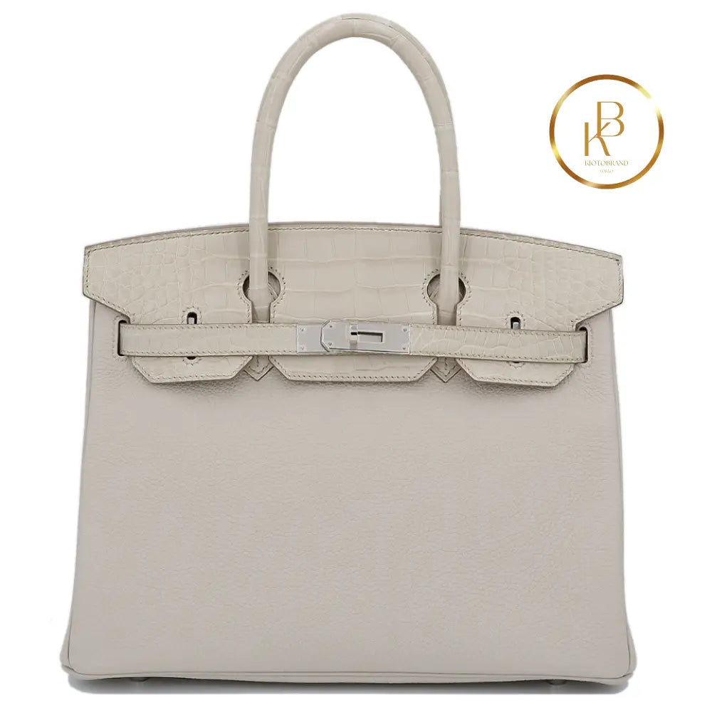 Birkin 30 Touch Alligator Beton Togo Handbags