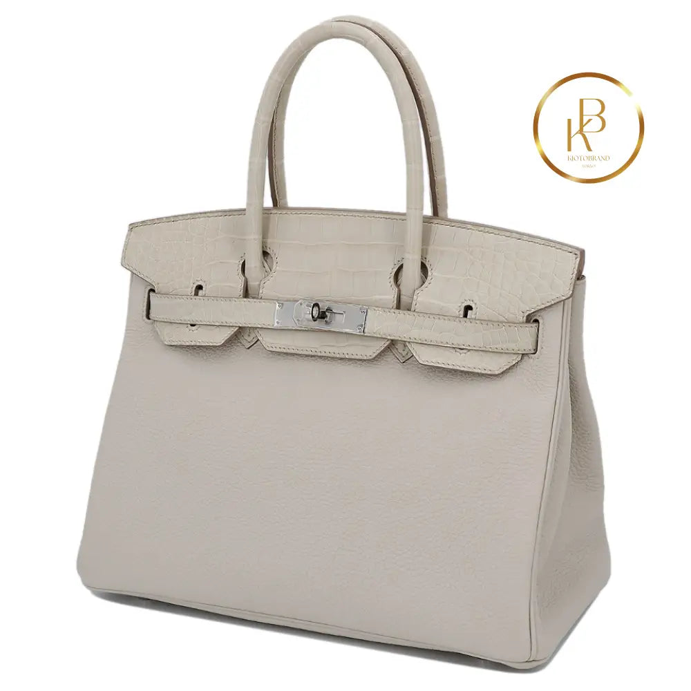 Birkin 30 Touch Alligator Beton Togo Handbags