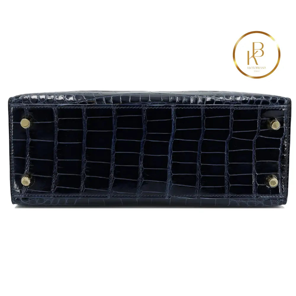 Kelly 25 Sellier Blue Baltique Alligator Handbags