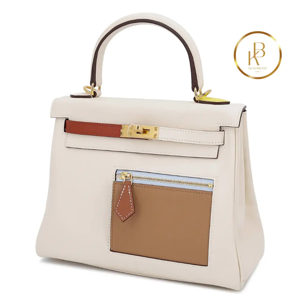 Kelly 25 Colormatic Swift Ghw Limited Edition Handbags