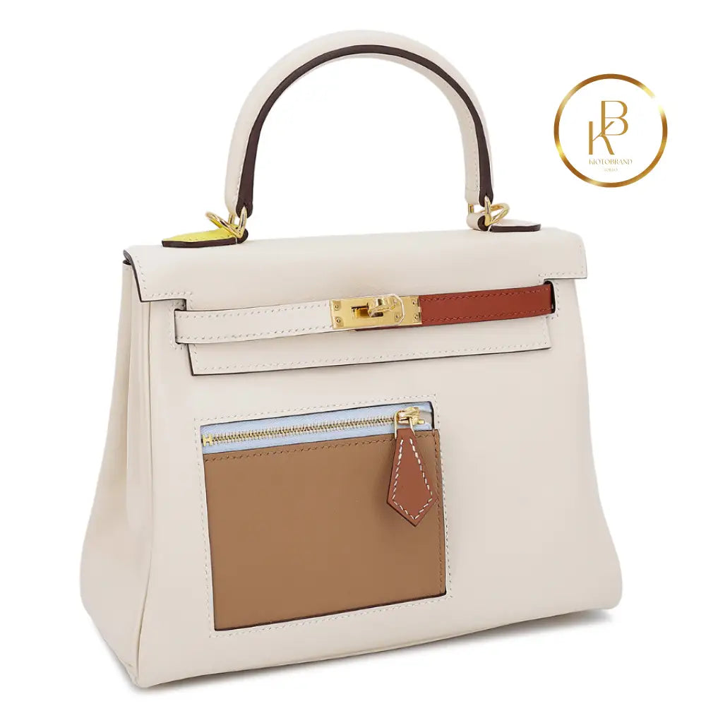 Kelly 25 Colormatic Swift Ghw Limited Edition Handbags