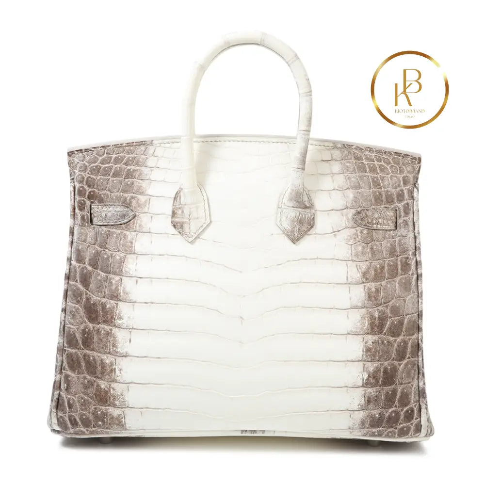 Birkin 25 Himalaya Matte Niloticus Croc Handbags