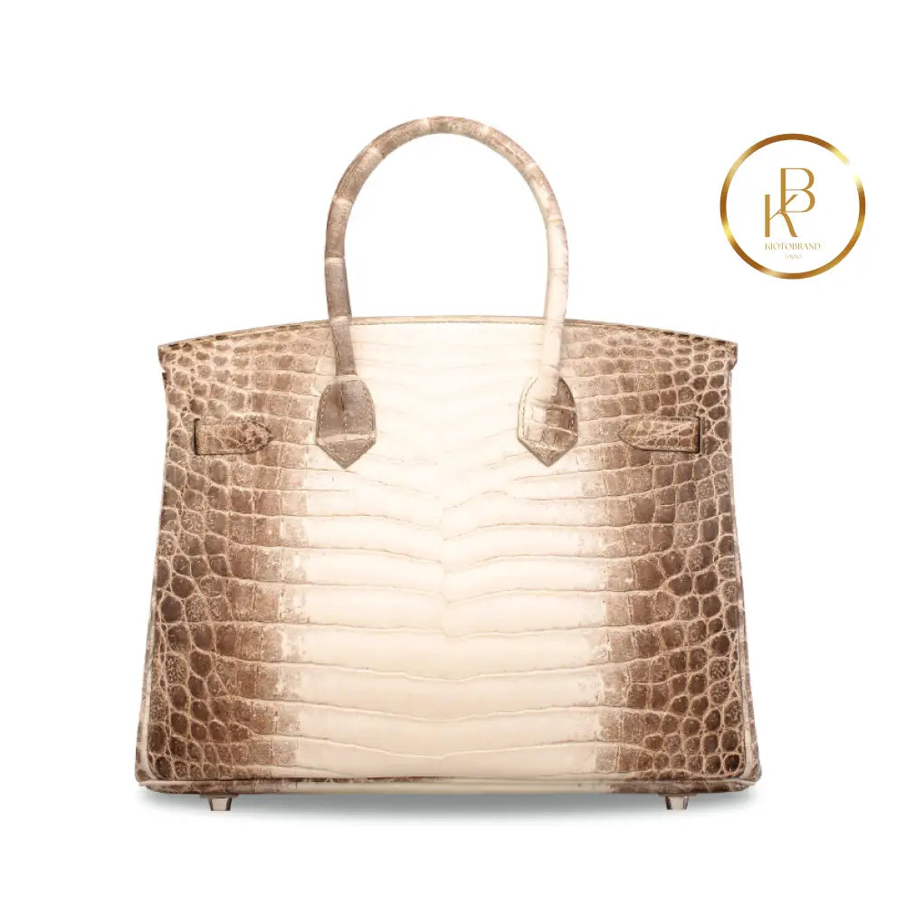Birkin 30 Matte Himalaya Niloticus Croc 18K White Gold & Diamond Handbags