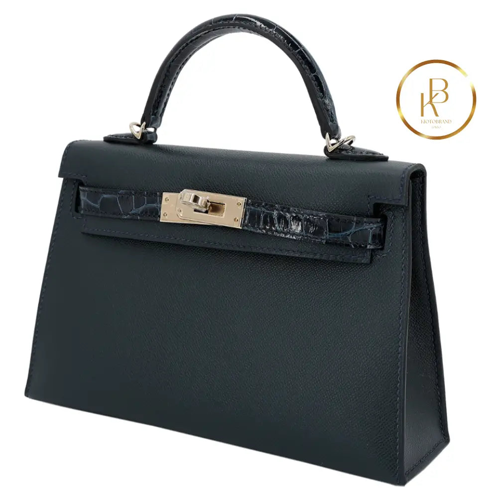 Kelly 20 Mini Ii Touch Vert Rousseau Madame Handbags