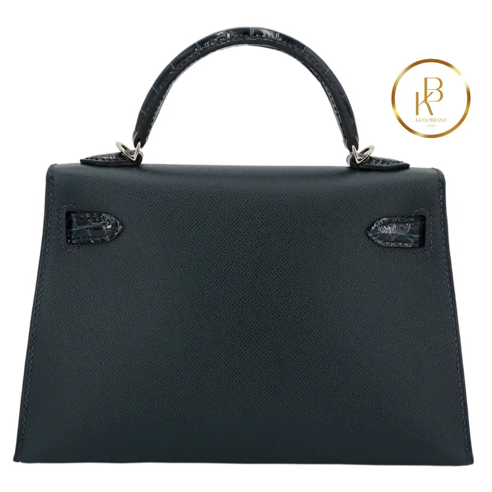 Kelly 20 Mini Ii Touch Vert Rousseau Madame Handbags