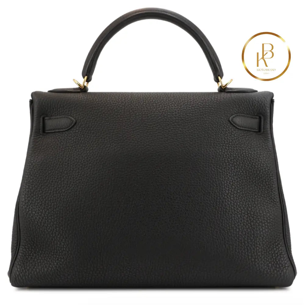 Kelly 32 Black Togo Ghw Handbags