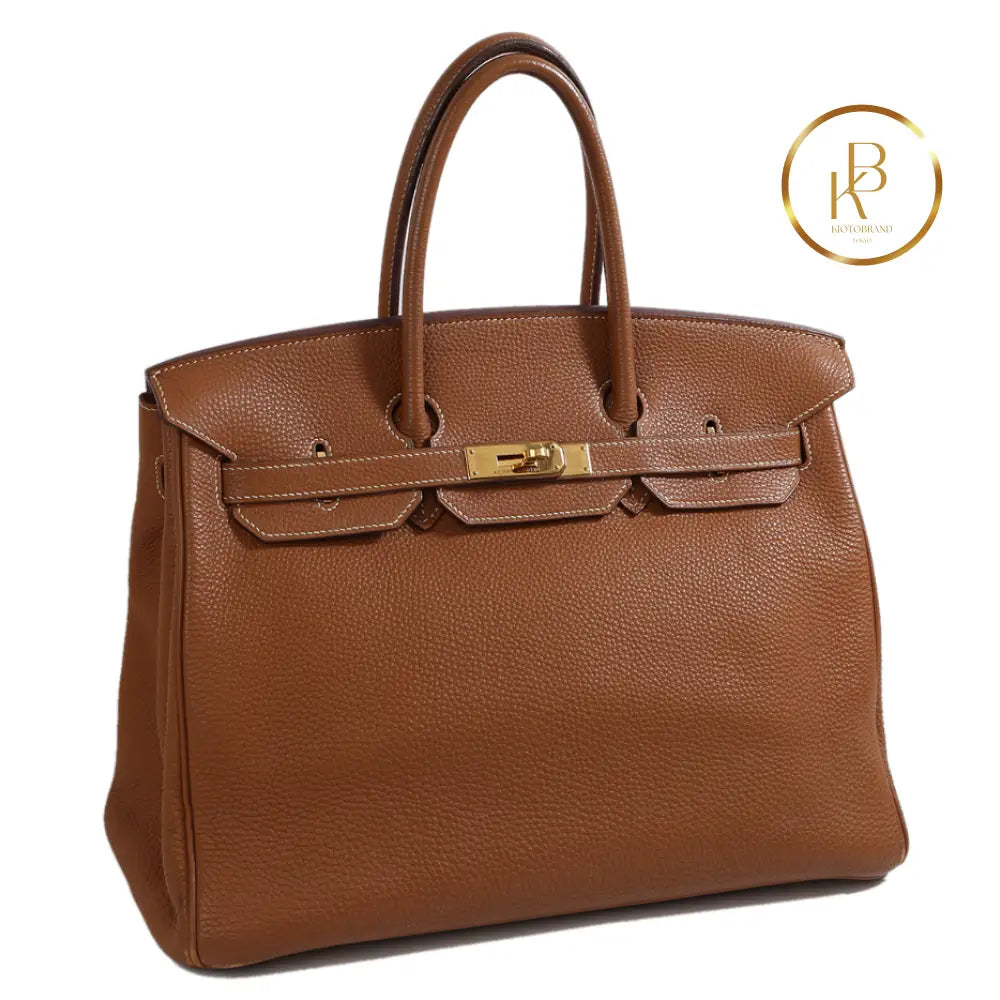 Birkin 35 Gold Togo Handbags
