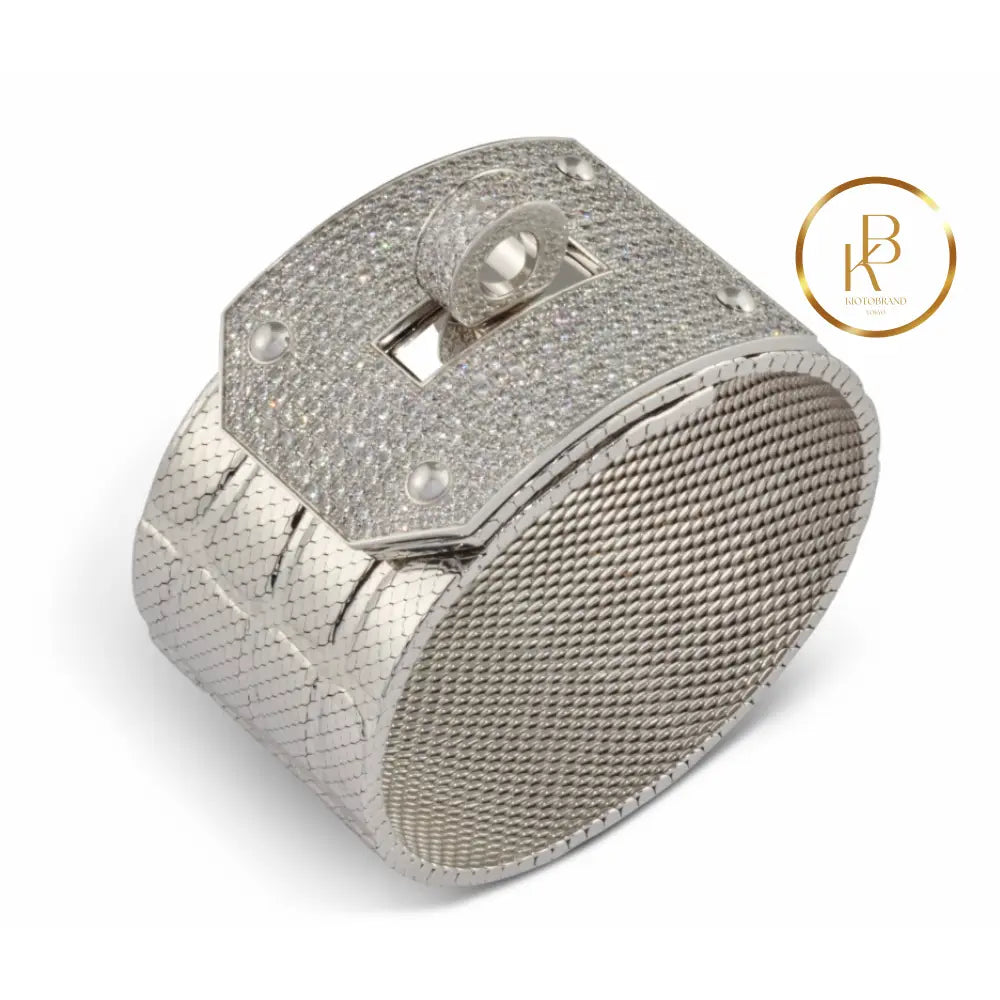 Kelly Diamond Bracelet Alligator Embossed