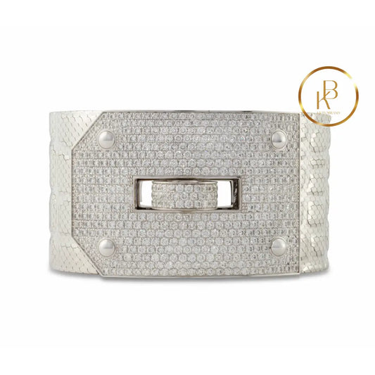 Kelly Diamond Bracelet Alligator Embossed