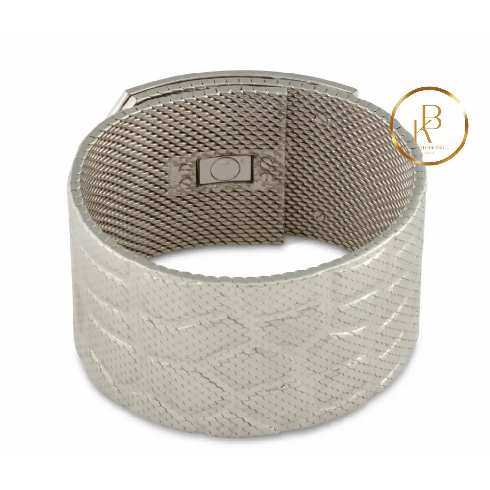Kelly Diamond Bracelet Alligator Embossed