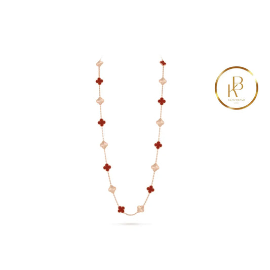 Van Cleef Vintage Alhambra Long Necklace 20 Motifs