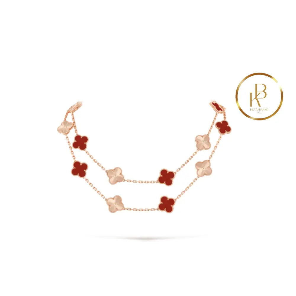 Van Cleef Vintage Alhambra Long Necklace 20 Motifs