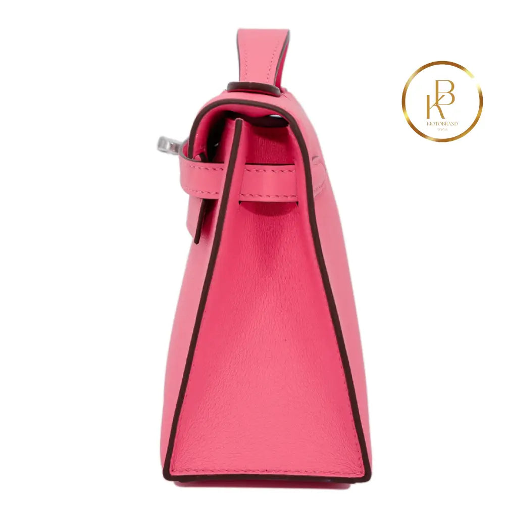 Kelly Pochette Rose Azalee Swift Handbags