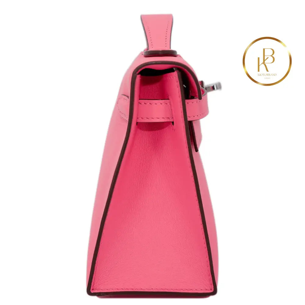 Kelly Pochette Rose Azalee Swift Handbags