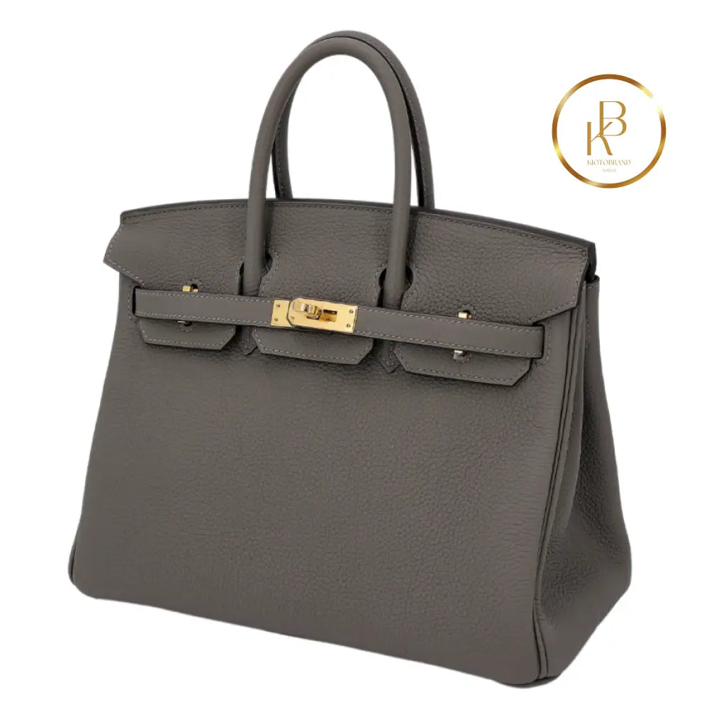 Birkin 25 Gris Meyer Togo Handbags