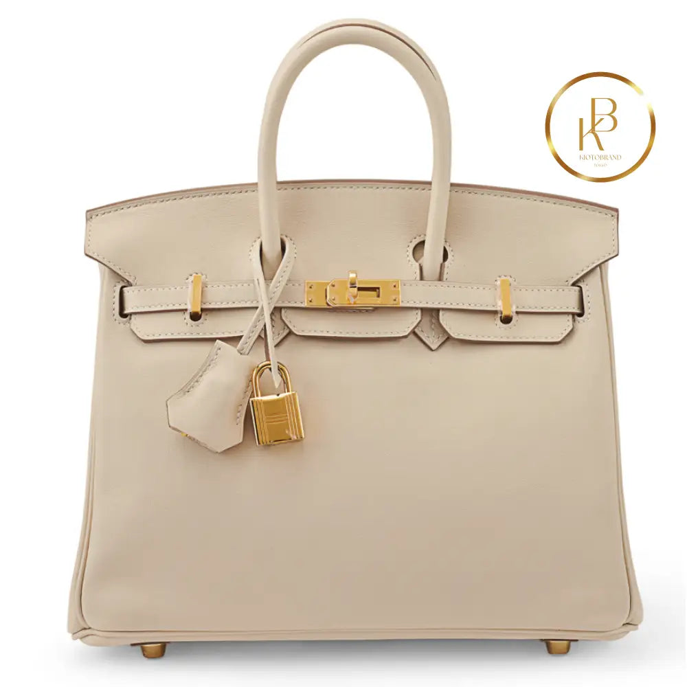 Birkin 25 Craie Swift Ghw Handbags