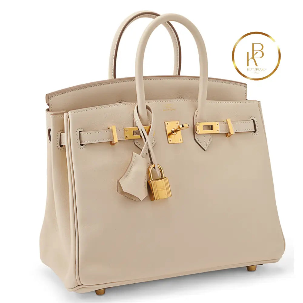Birkin 25 Craie Swift Ghw Handbags