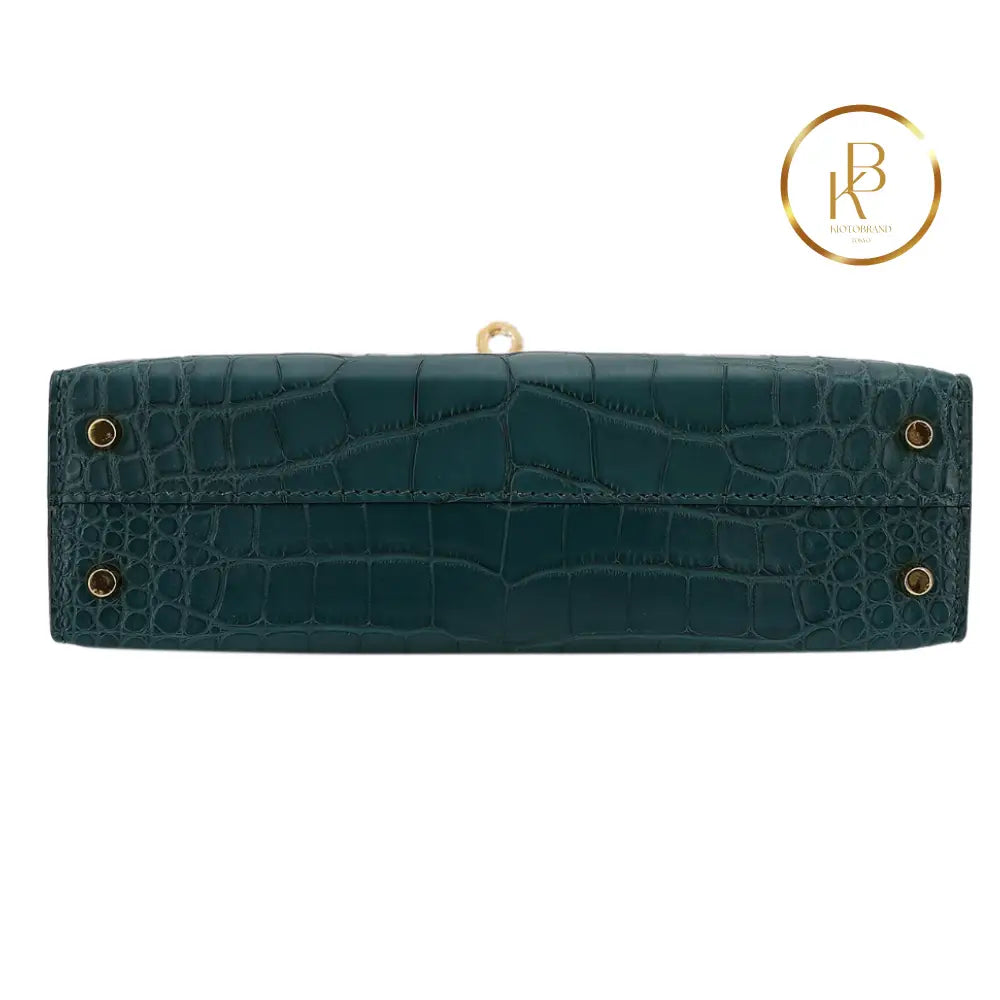 Kelly 20 Mini Ii Matte Alligator Vert Cypress Ghw Handbags