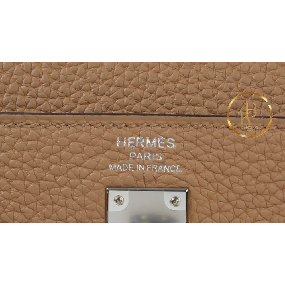Kelly 25 Chai Togo Palladium Handbags