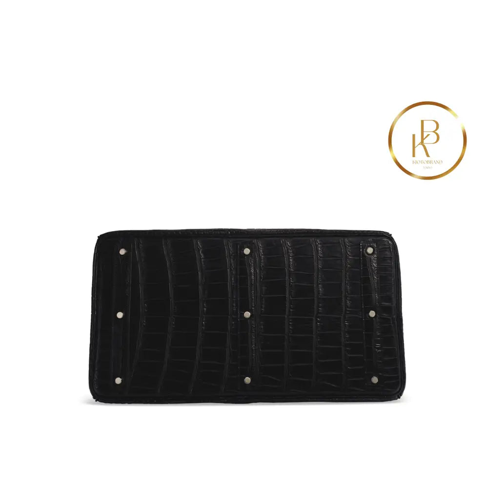 Birkin Hac 50 Black Matte Porosus Crocodile