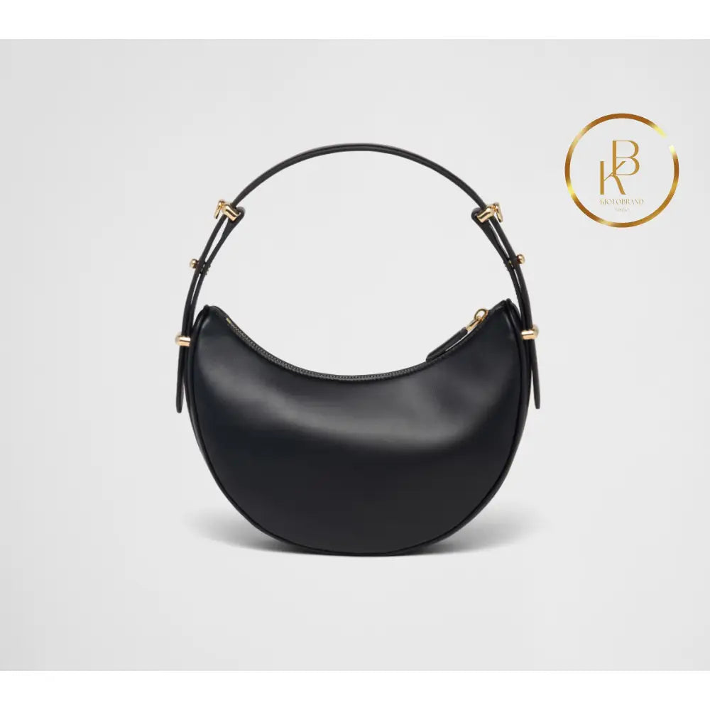 Prada Arqué Leather Shoulder Bag Handbags
