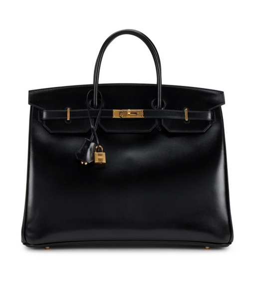 Birkin 40 Black Box Ghw Handbags