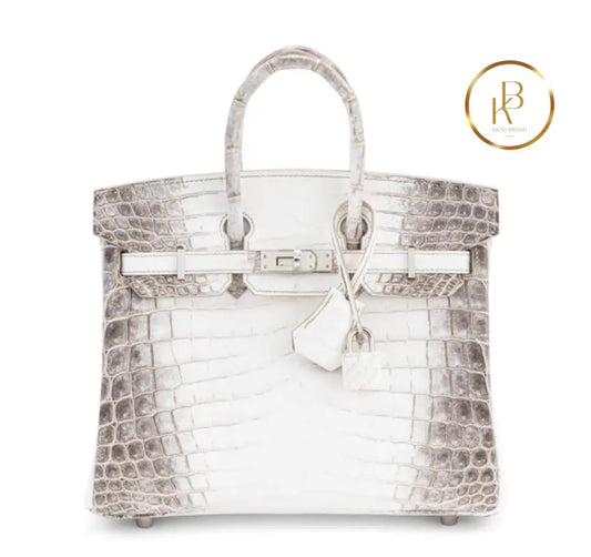 Birkin 25 Himalaya Matte Niloticus Croc Handbags