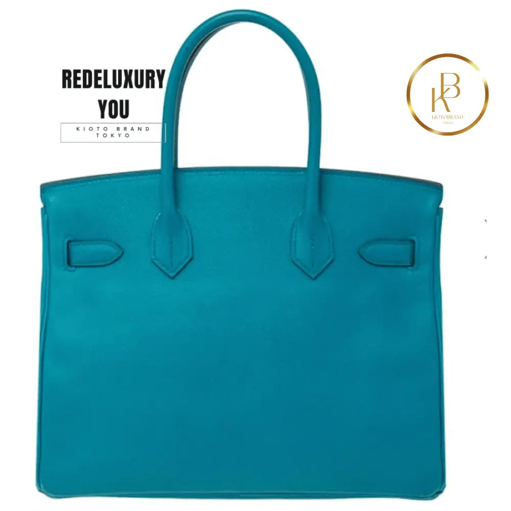 Birkin 30 Blue Epsom