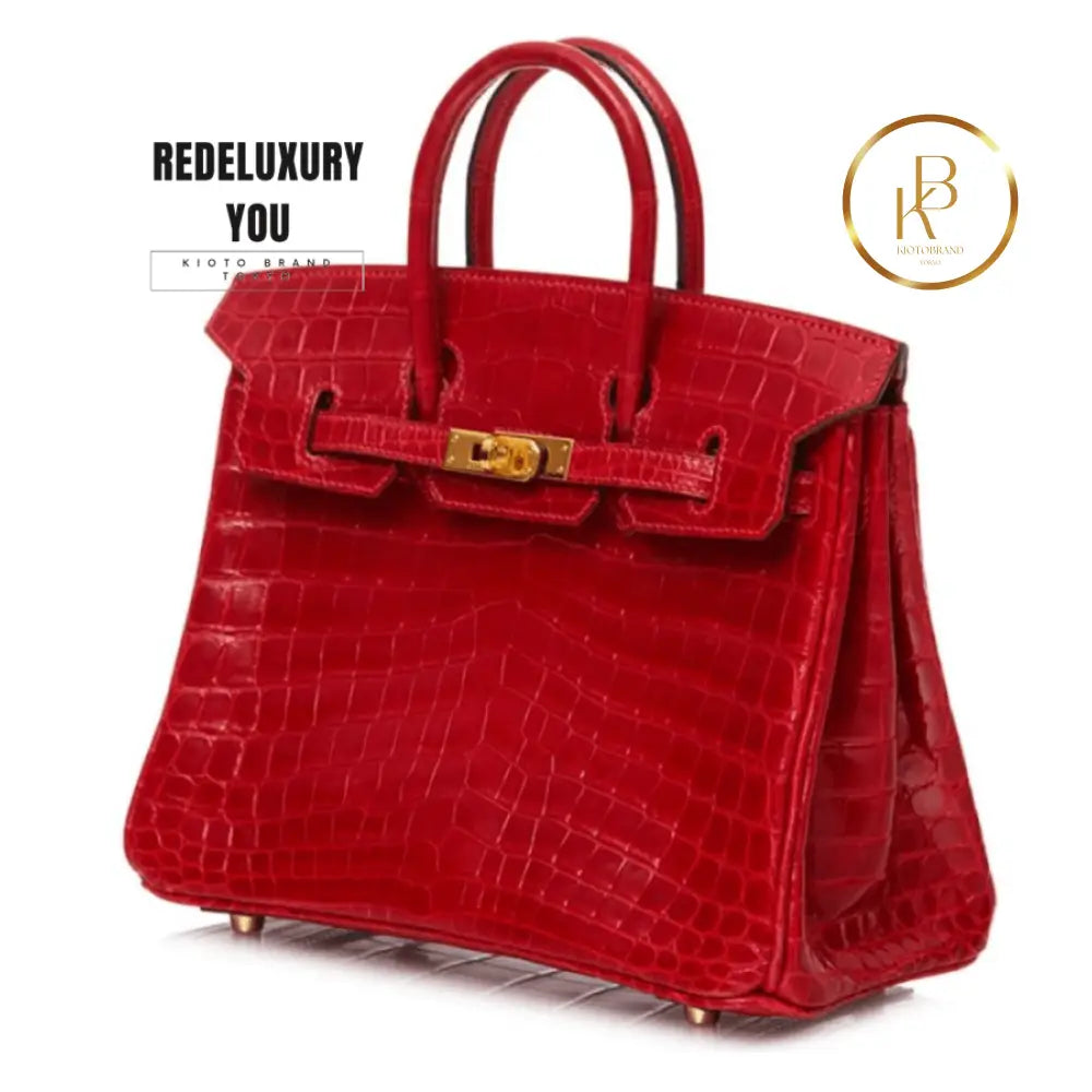 Birkin 25 Red Shiny Lisse