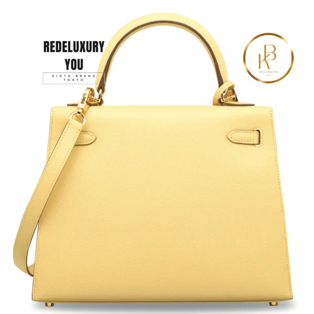 Kelly 25 Jaune Poussin Sellier
