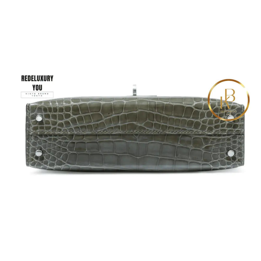 Kelly 20 Mini Pigeon Grey Crocodile