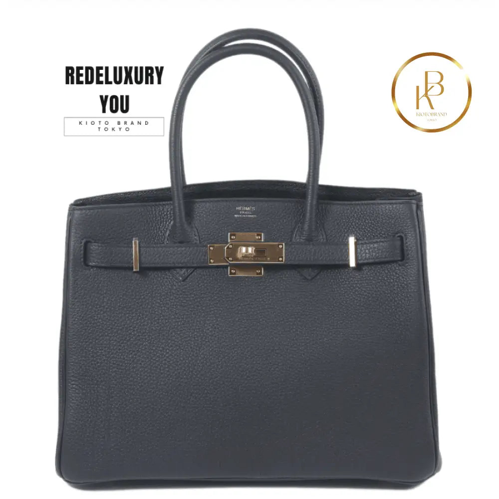 Birkin 30 3 In 1 Black Swift Togo & Toile H