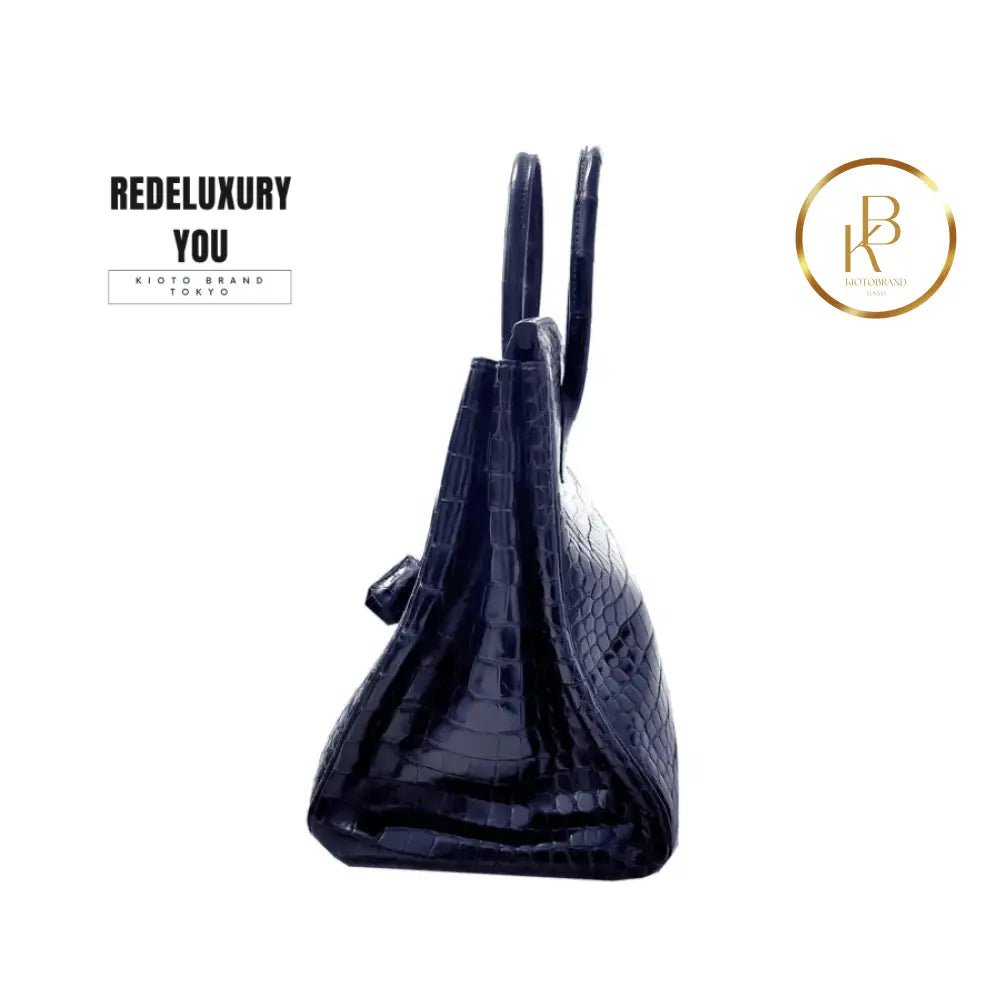 Birkin 35 Dark Blue Crocodile