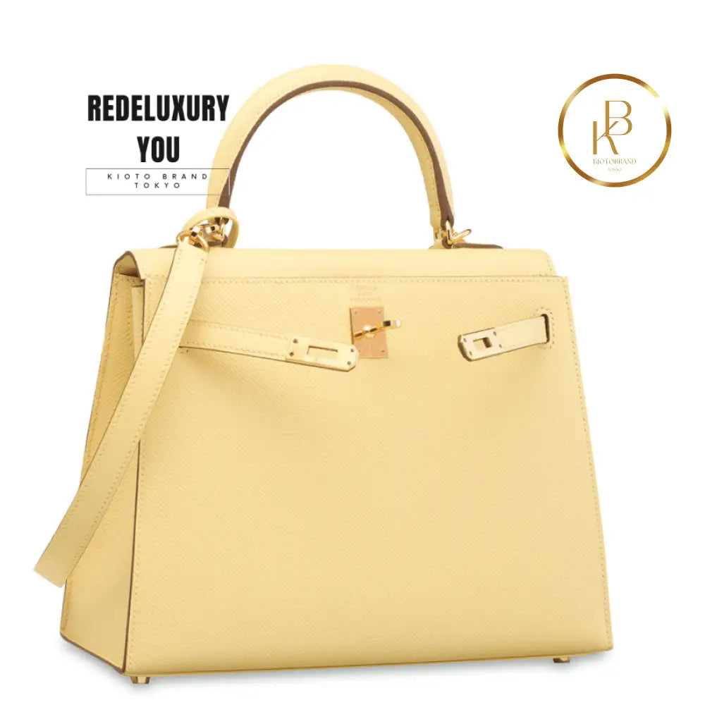 Kelly 25 Jaune Poussin Sellier