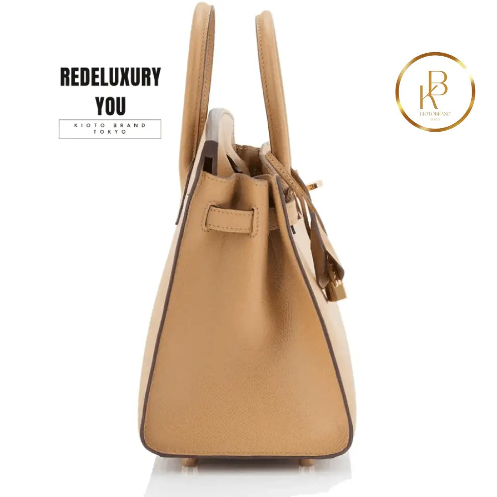 Birkin 25 Sellier Biscuit Veau Madame