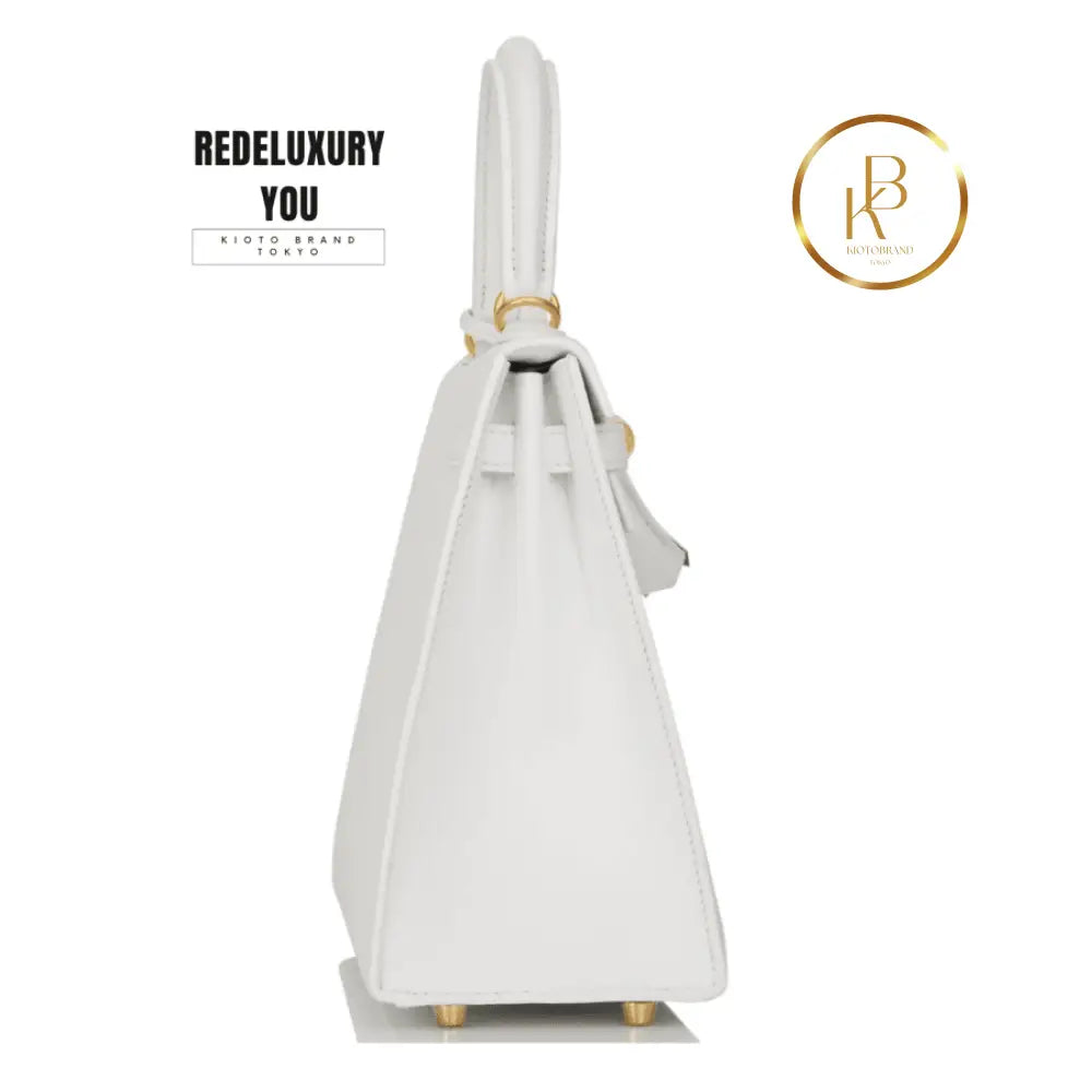 Kelly 25 Sellier White Verso