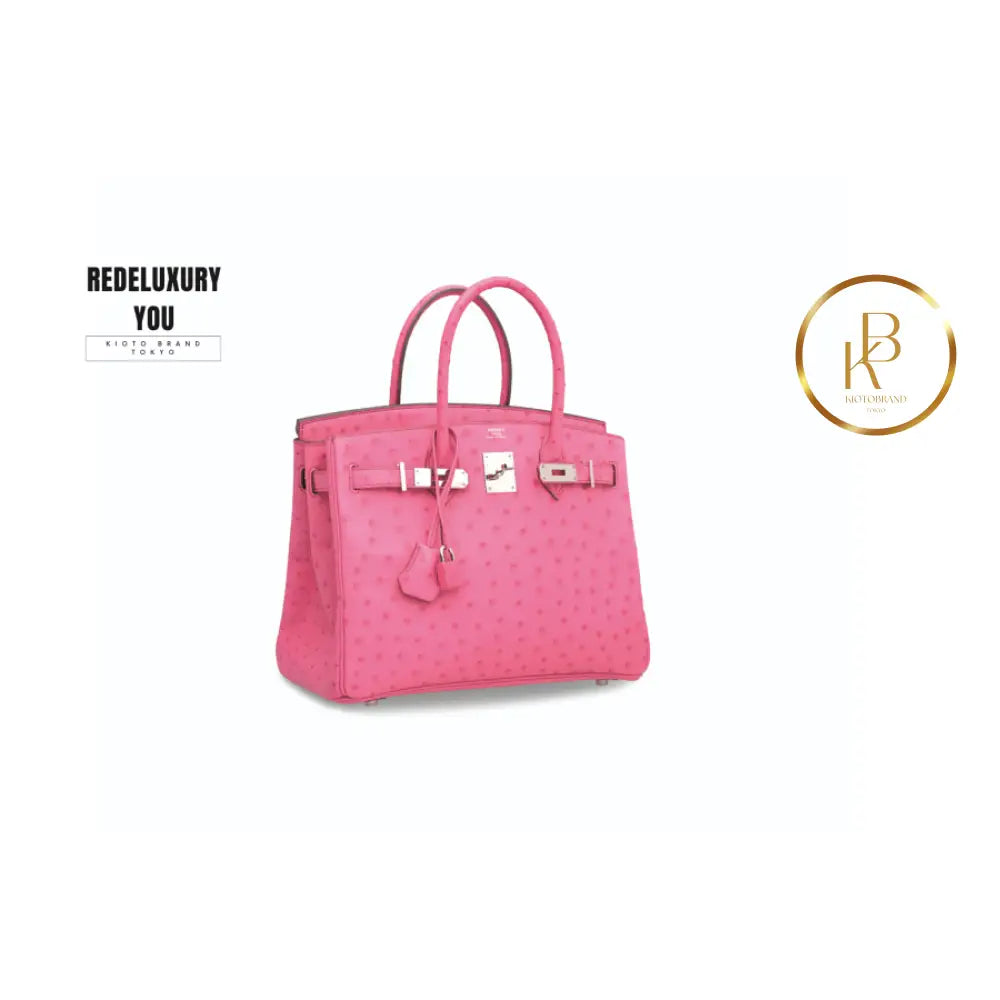 Birkin 30 Fuchsia Ostrich