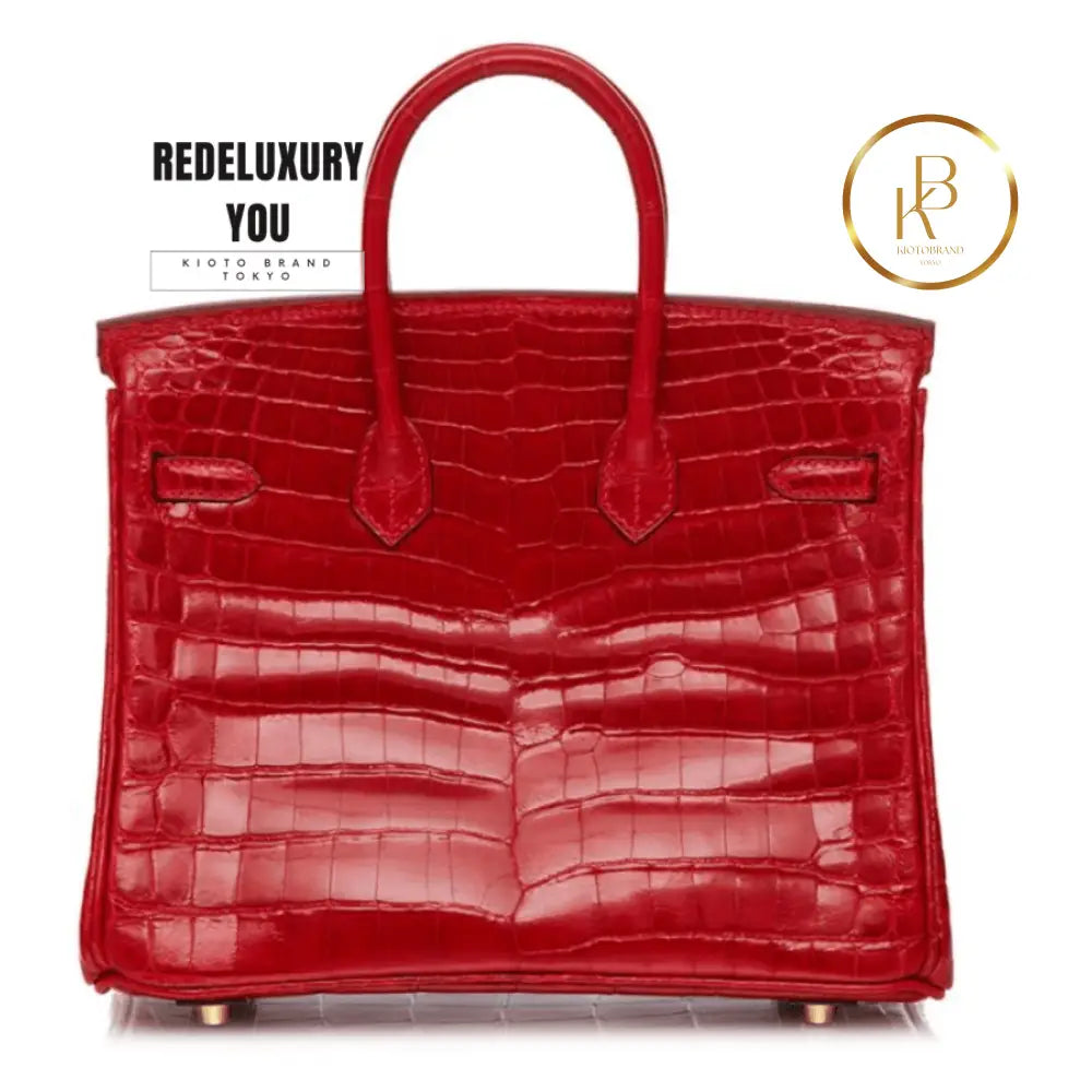 Birkin 25 Red Shiny Lisse