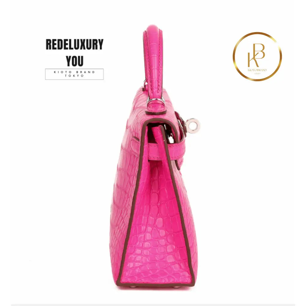 Kelly 20 Mini Ii Sellier Rose Matte Alligator