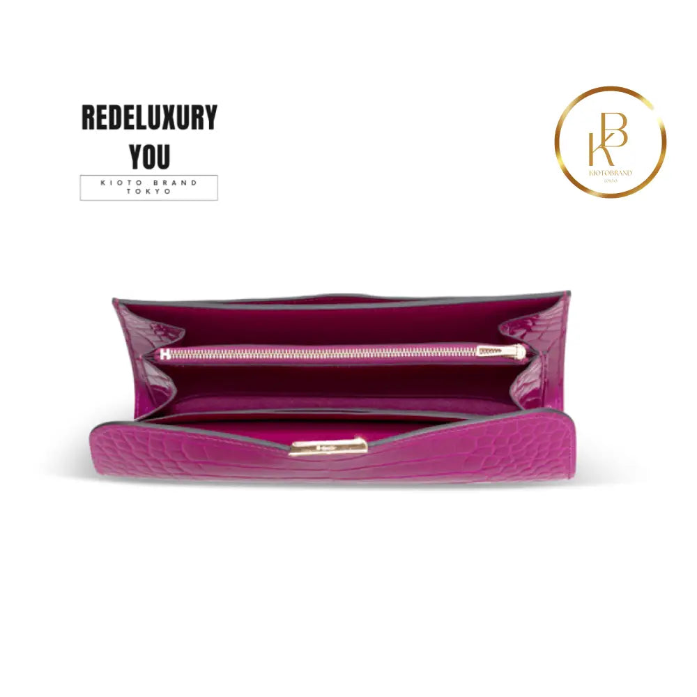 Constance To Go Shiny Rose Pourpre Alligator