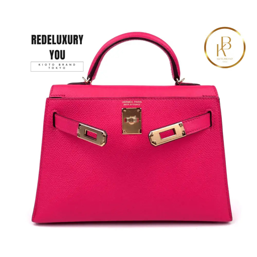 Kelly Mini 20 Rose Extreme Pink Epsom