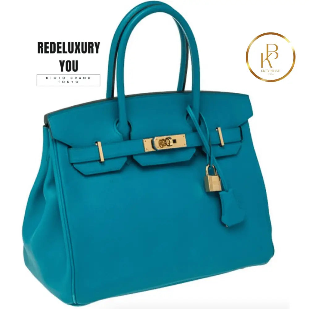 Birkin 30 Blue Epsom