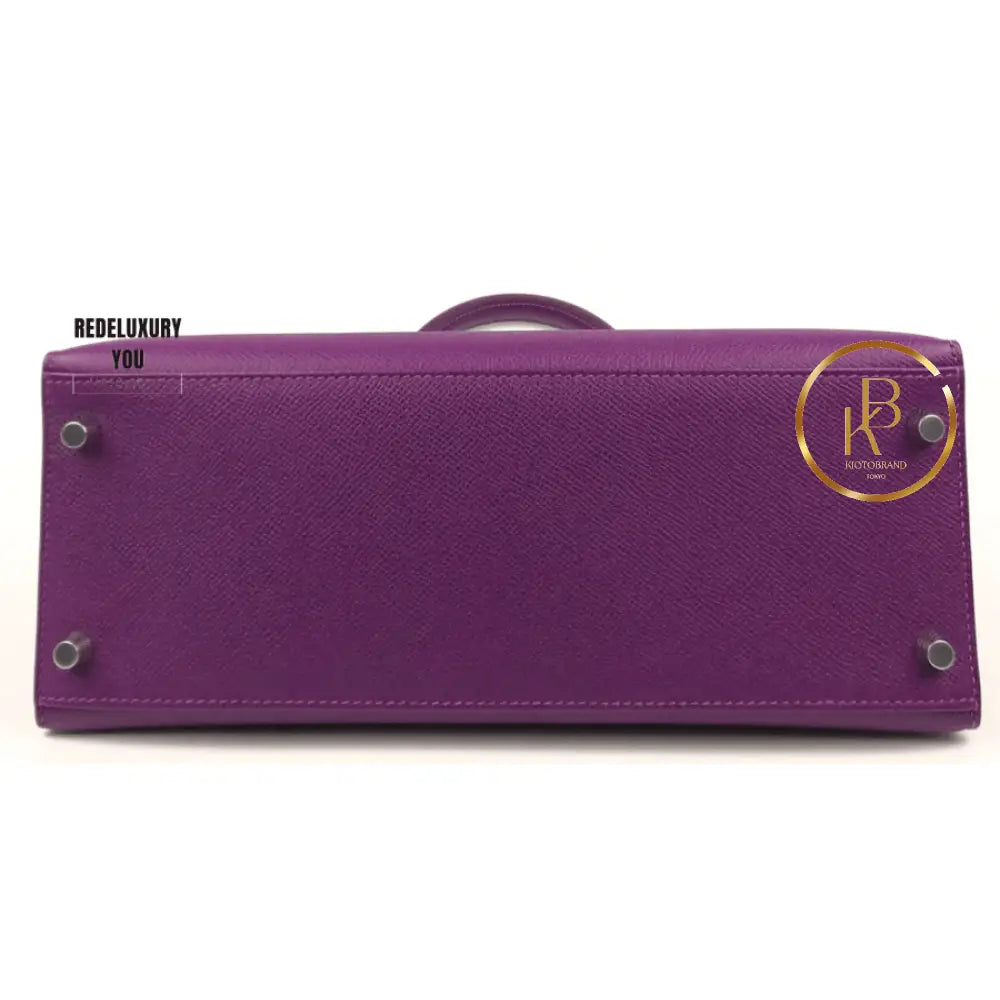 Kelly 28 Sellier Anemone Purple Epsom