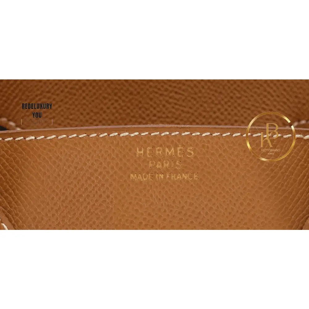 Birkin 35 Gold & Green Courchevel Canvas
