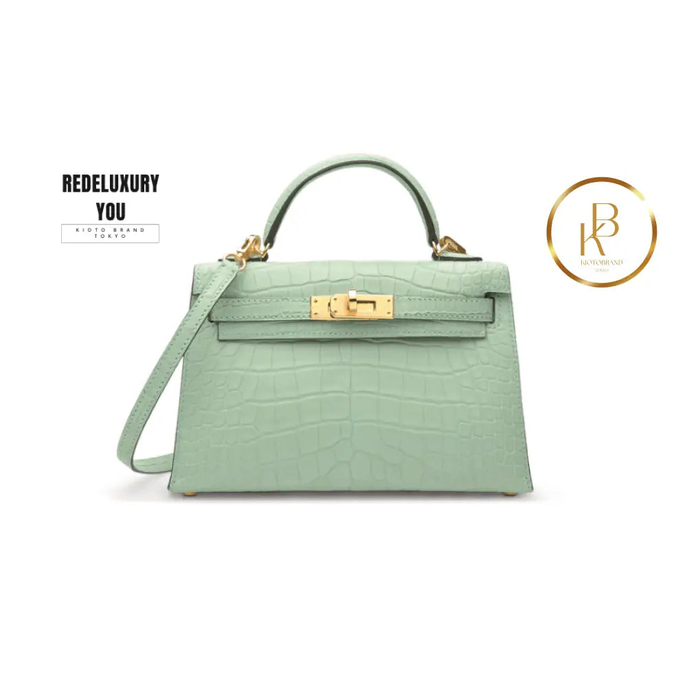 Kelly 20 Mini Ii Matte Vert Alligator