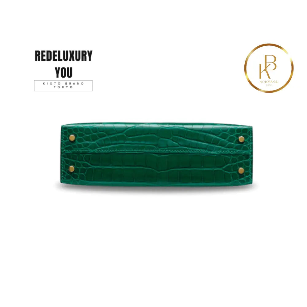 Kelly 20 Mini Ii Vert Emeraude Alligator