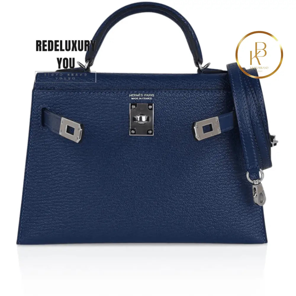 Kelly 20 Sellier Mini Deep Bleu